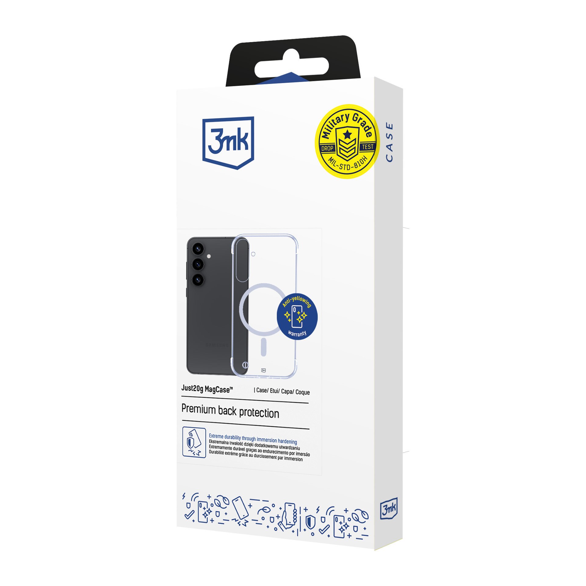 Husa telefon Just20g MagCase, compatibila MagSafe, ultrausoara, transparenta, pentru Samsung Galaxy S25