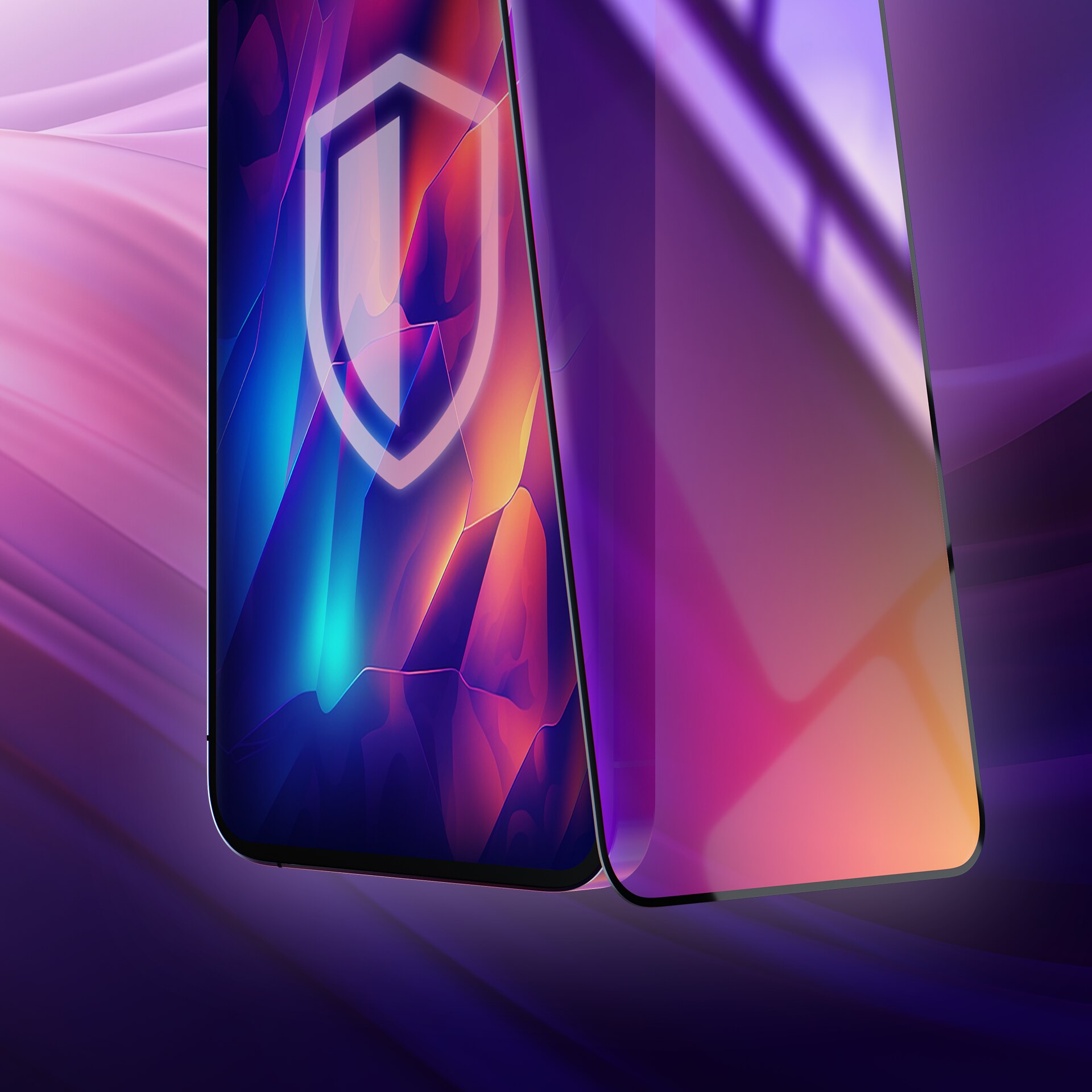 Folie protectie telefon 3mk Rainbow Privacy, efect arc-en-ciel, durabilitate 9H, pentru Iphone 16 Pro Max
