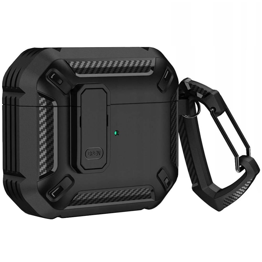 Carcasa Tech-Protect X-CARBON compatibila cu Apple AirPods Pro / Pro 2 Black