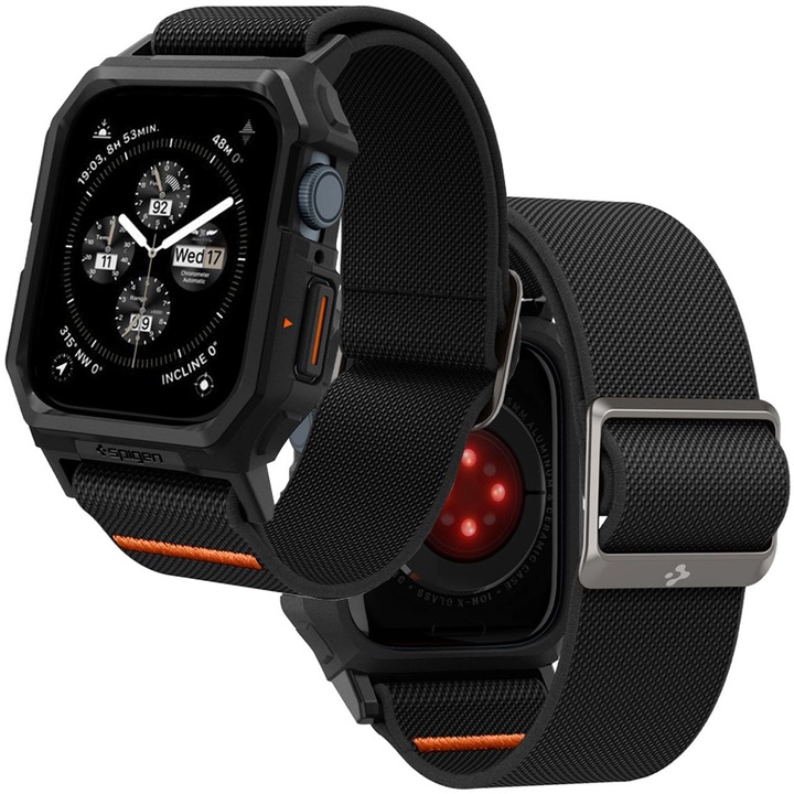 Spigen Lite Fit Pro Apple Watch 4 / 5 / 6 / 7 / 8 / 9 / Se (44 / 45 Mm) Matte Black