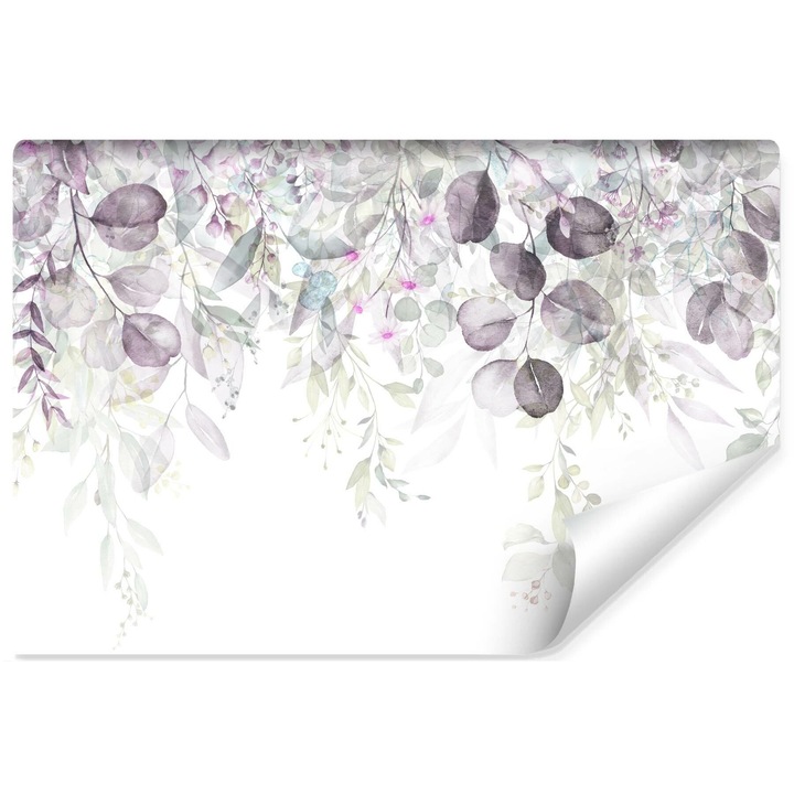 Fotótapéta Akvarell levelek természet absztrakt dekoráció modern 135 cm x 90 cm nappaliba, könnyen tisztítható