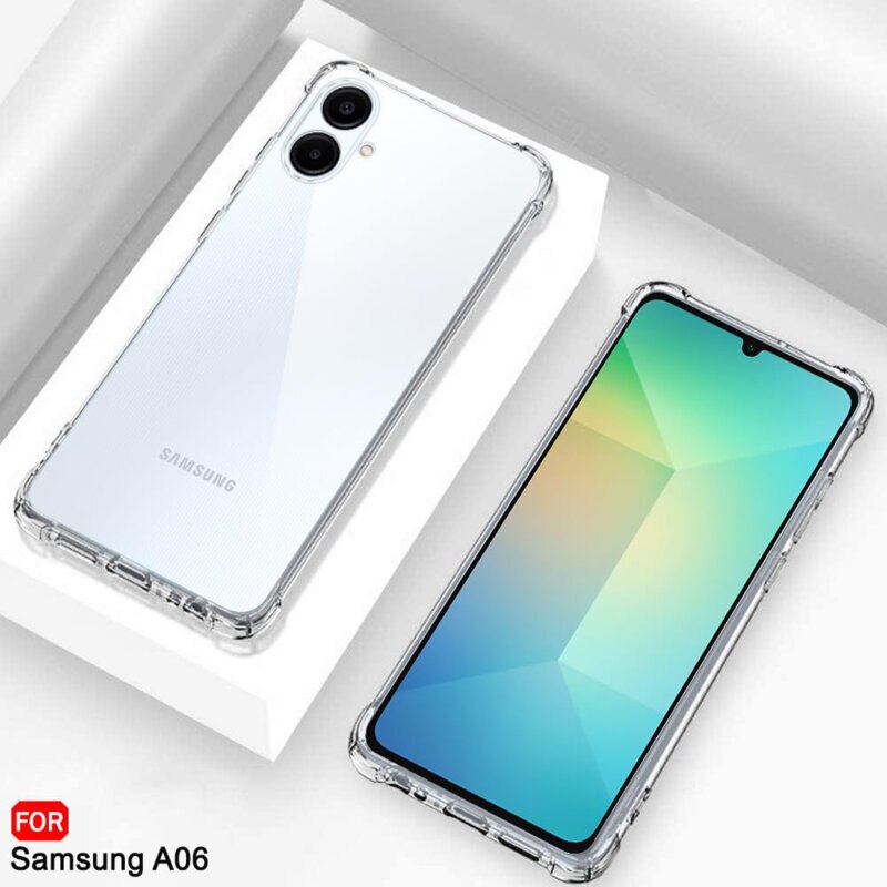 BestCase® Husa Pentru Samsung Galaxy A06 4G, Anti Shock 1.5MM, Protectie camera si ecran, Transparent