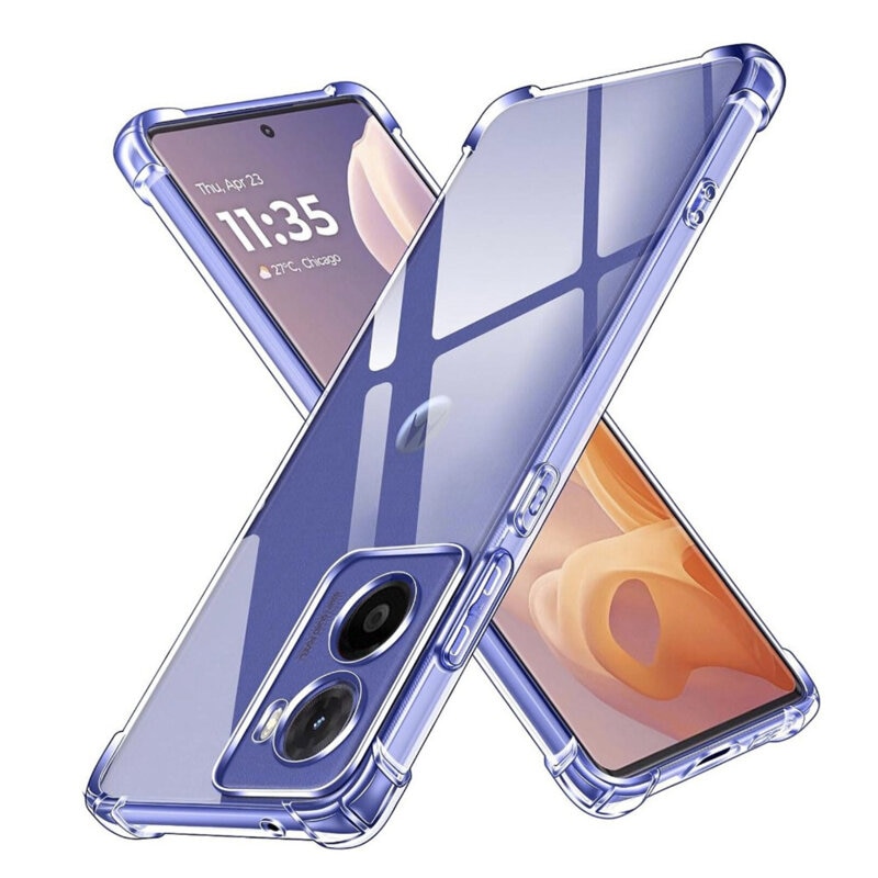 BestCase® Husa Pentru Motorola Moto E15, Anti Shock 1.5MM, Protectie camera si ecran, Transparent