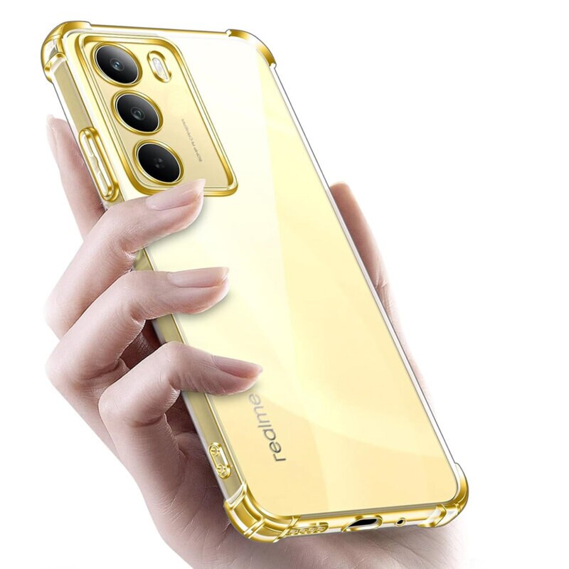 BestCase® Husa Pentru Realme 14x 5G, Anti Shock 1.5MM, Protectie camera si ecran, Transparent
