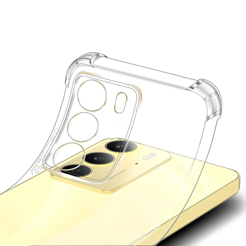 BestCase® Husa Pentru Realme 14x 5G, Anti Shock 1.5MM, Protectie camera si ecran, Transparent