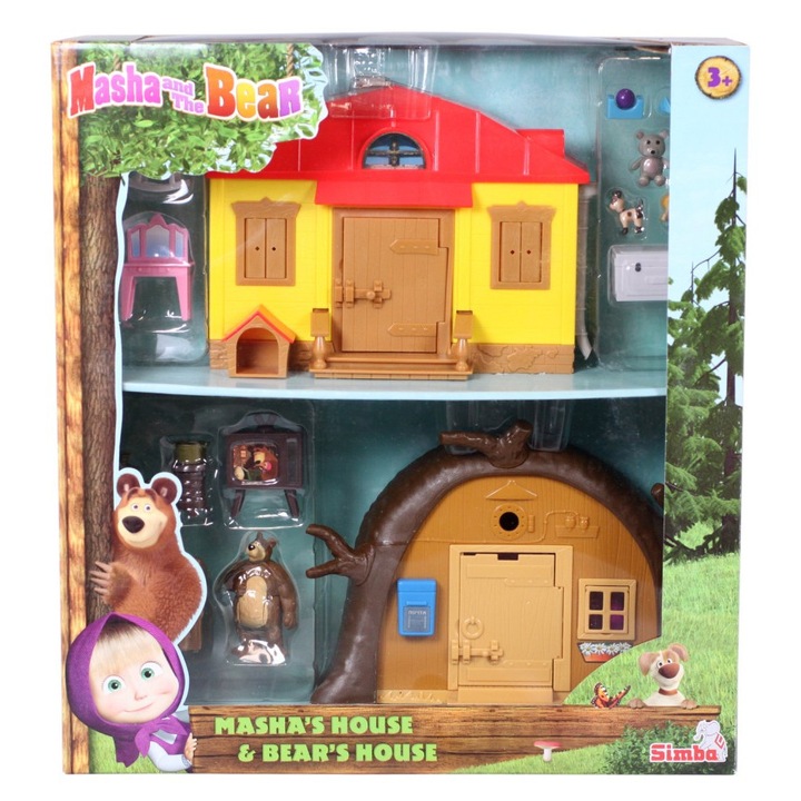Mása és a medve ház szett kiegészítőkkel