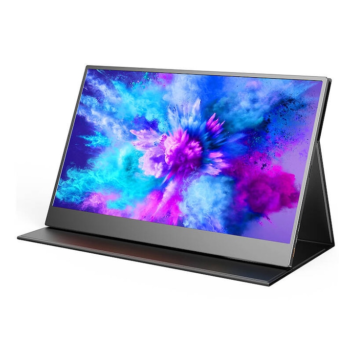 Преносим монитор Uperfect USetup E7, IPS, 15.6 инча, Full HD, 60Hz, черен