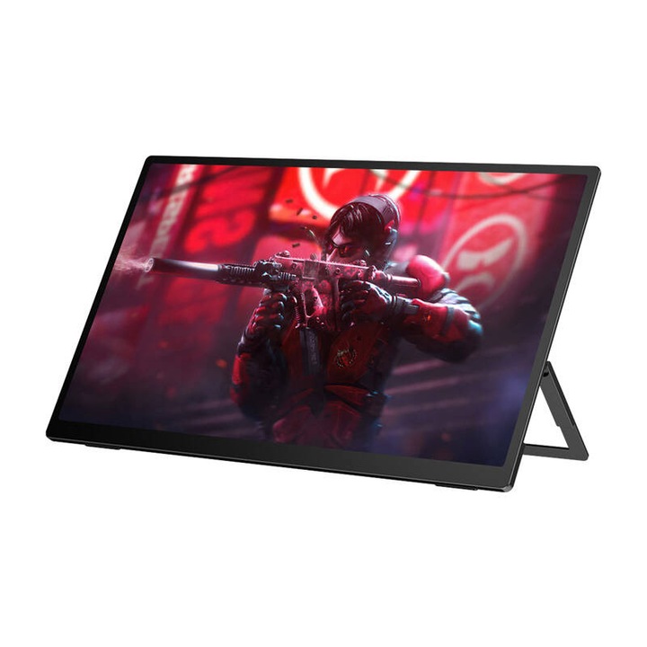 Monitor portabil Uperfect USteam E6 Pro 18,5" 1920x1080 120Hz, touchscreen, FreeSync, alb, 252x425x12mm