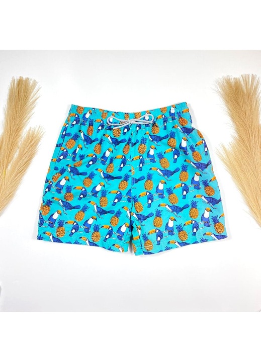 Бански шорти, за мъже, тюркоаз - S