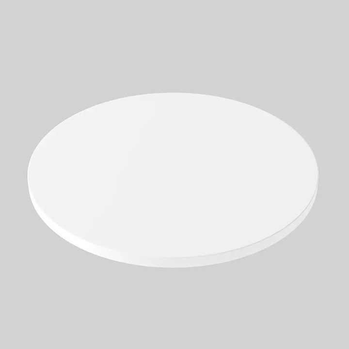 Ламиниран плот KOLM, кръгъл, 50x50 см, бял, дебелина 2,5 см