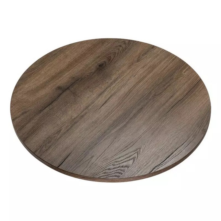 Ламиниран плот KOLM кръгъл кафяв 90x90x2.5см