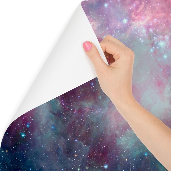 Fotótapéta színes galaxis 3d absztrakt divatos 300cm x 210cm gyerekszobába, könnyen tisztítható