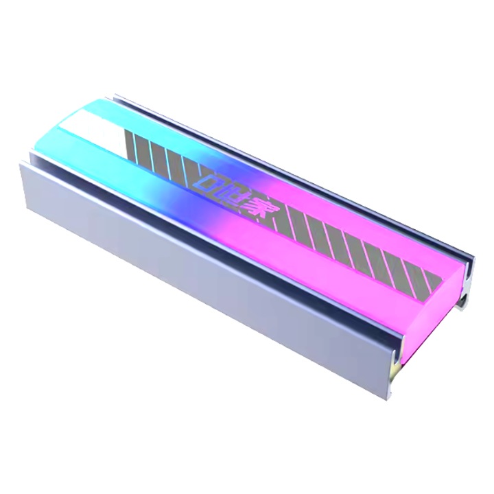 Cooler SSD M.2 NVME, radiator SSD, aluminiu, Led, ARGB
