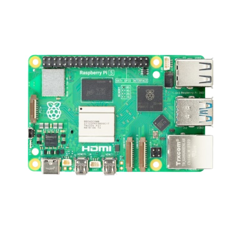Развойна платка Raspberry Pi5, 8GB, модел B, 2.4GHz, RPI5-8GB-SINGLE