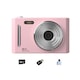 Aparat foto digital compact cu card de memorie de 32G, zoom 8x, doua camere fata si spate, 50 MP, fotografiere temporizata, ecran IPS de 2, 4”, transfer rapid de fotografii OTG, Camera pentru elevi, roz