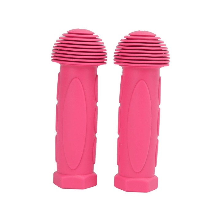 Mansoane bicicleta pentru copii, roz, set 1 pereche, material cauciuc, rezistente la rupere