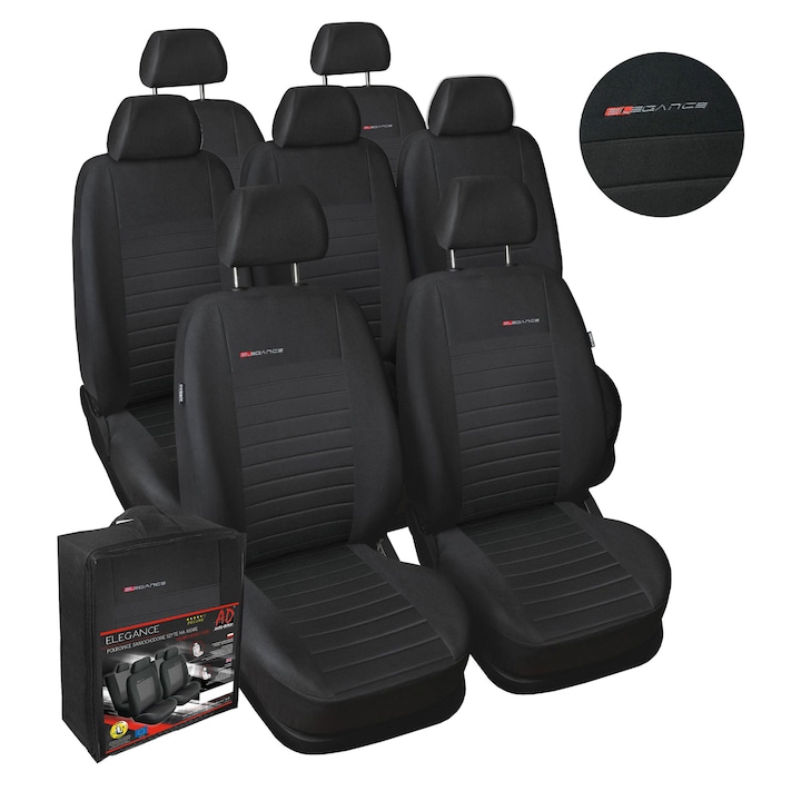 Set huse auto, Citroen C4 Picasso, 2006-2013, Elegance, P4, negru