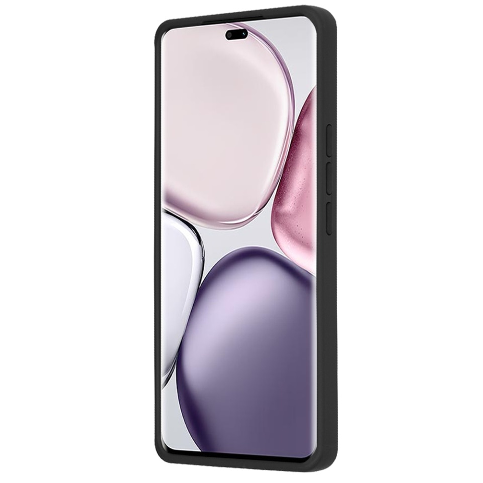 Husa pentru Honor X9c / Magic7 Lite, SKYDDAR INNOVATION, Glinth cu Inel Rotativ 360° Magnetic, Negru, set cu sticker