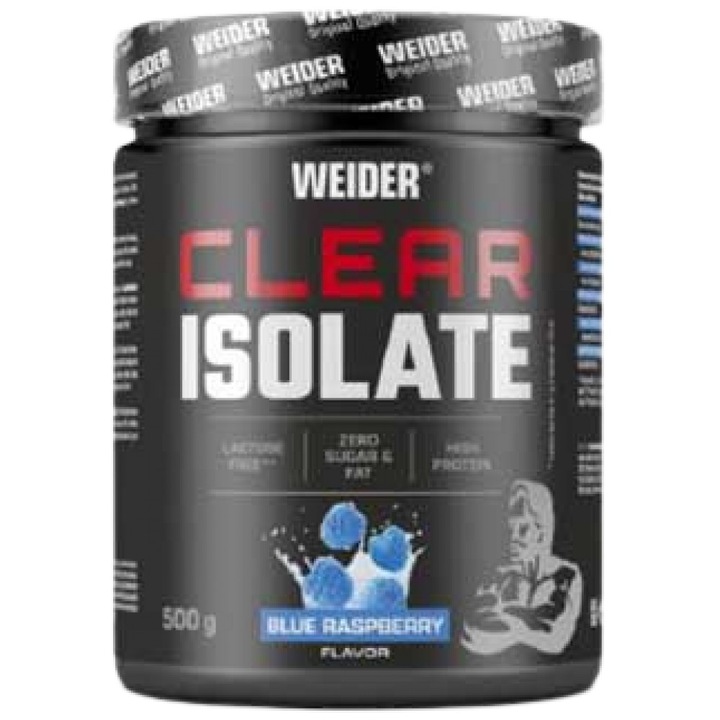 Хранителна добавка Weider Clear Isolate with 86% Whey Protein Isolate, Малина, 500 грама