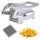 Aparat Pentru Taiat Cartofi Pai SUPER TRENDS®, Profesional, 2 Site de Feliat, Din Otel Inoxidabil, Picioruse de Sprijin Din Silicon Anti-Derapante, 26x9x12cm