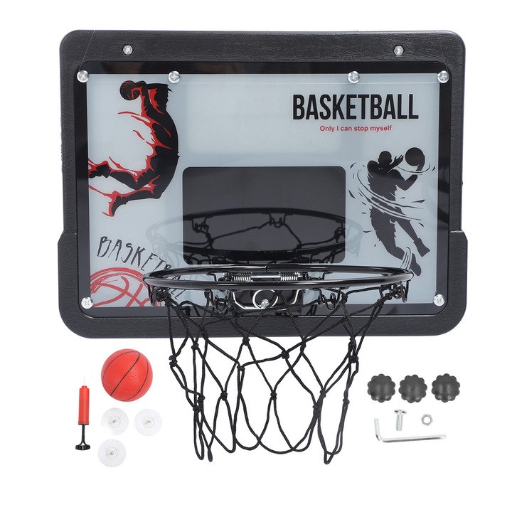 Jormftte gyerek kosárlabda palánk szett, állítható, műanyag és fém anyagból, beltéri és kültéri használatra, könnyen összeszerelhető