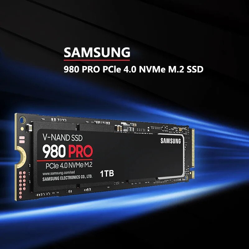 SSD Samsung 980 PRO 1TB M.2 NVMe, 6000MB/s citire, 4400MB/s