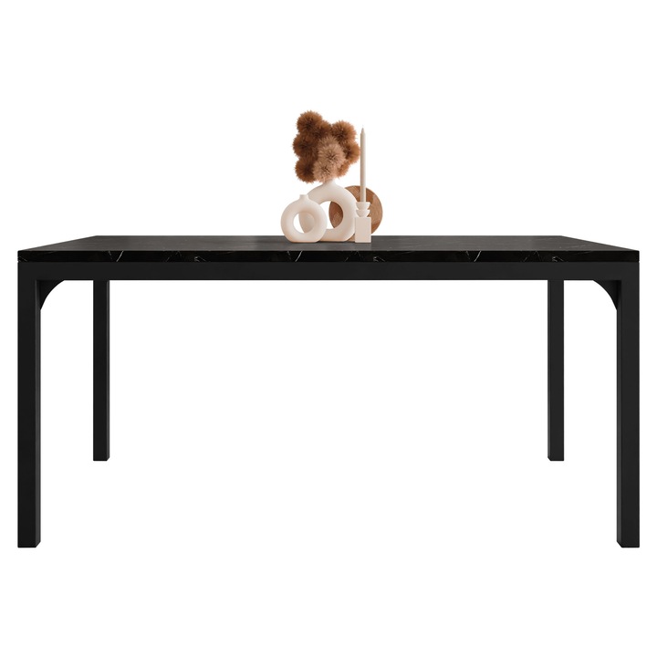 Masuta pentru cafea Eptonis 1, MIRJAN 24, negru / black pietra grigia, 50x60x100 cm