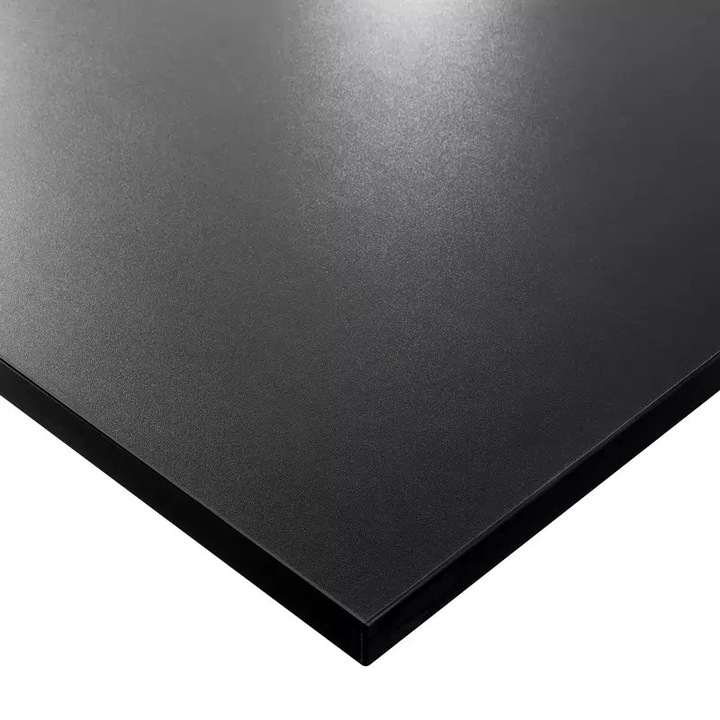 Ламиниран плот KOLM, 138x68x2.5 см, черен, за бюро или маса