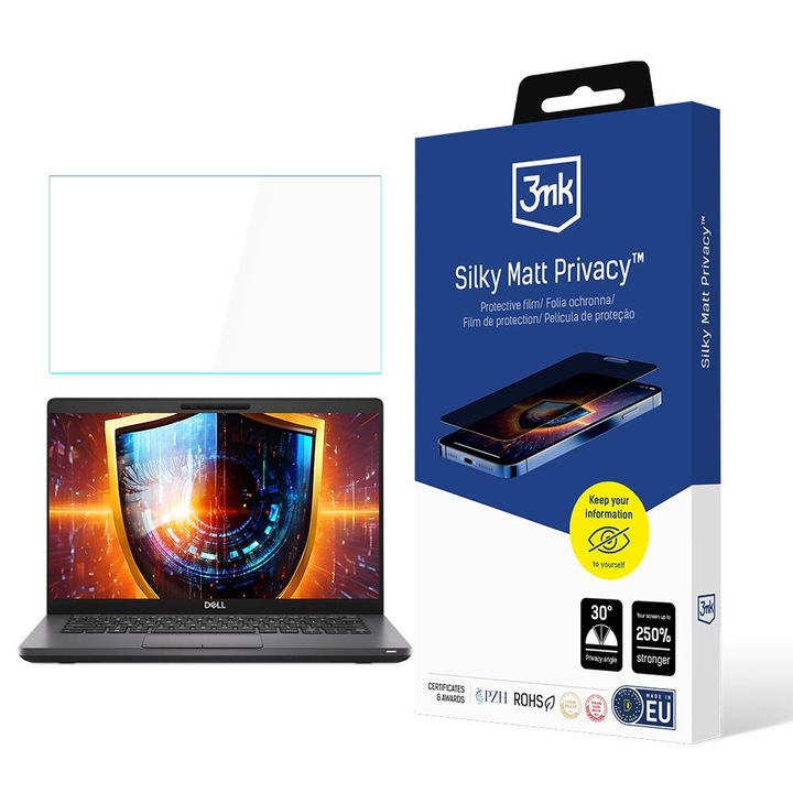 Folie de protectie confidentialitate 3MK, Compatibil Dell Latitude 5400 - pana la 15''