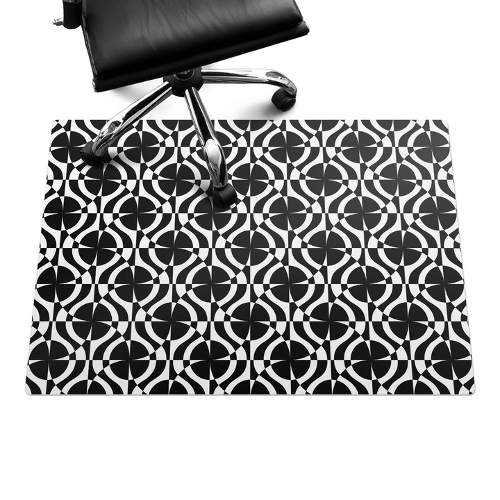 Protectie podea birou, Wallfluent, Model geometric, Multicolor, 100x70 cm, 010250310010100282513