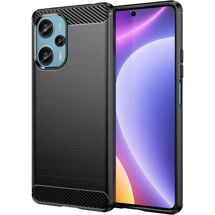 Husa de protectie Wuzixi, pentru Motorola Edge 20 Lite, rezistenta la socuri si zgarieturi, culoare negru