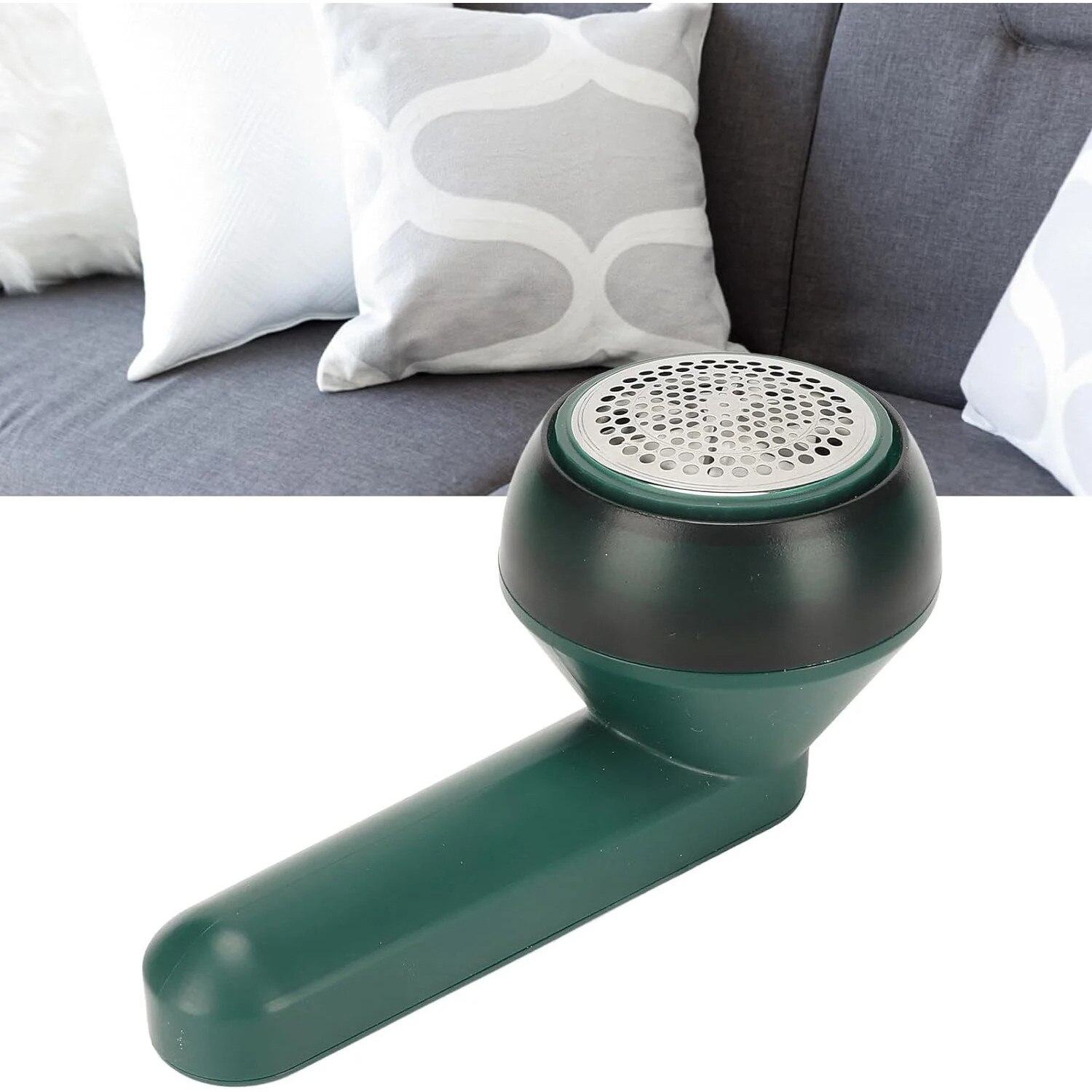 Aparat electric de curatat scame Razo, potrivit pentru haine/lenjerie de pat, Aspirare puternica, cu Acumulator de 1200mAh, cablu USB si periuta de curatare