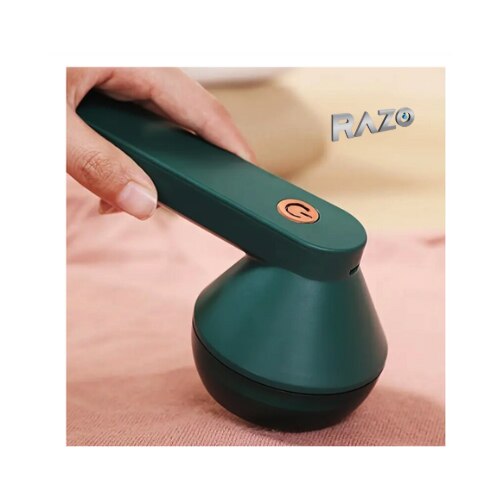 Aparat electric de curatat scame Razo, potrivit pentru haine/lenjerie de pat, Aspirare puternica, cu Acumulator de 1200mAh, cablu USB si periuta de curatare