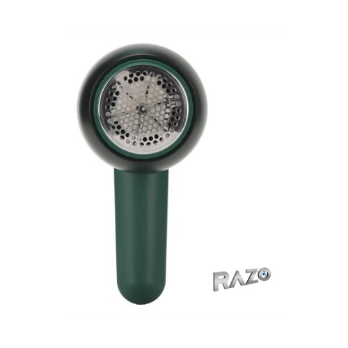 Aparat electric de curatat scame Razo, potrivit pentru haine/lenjerie de pat, Aspirare puternica, cu Acumulator de 1200mAh, cablu USB si periuta de curatare