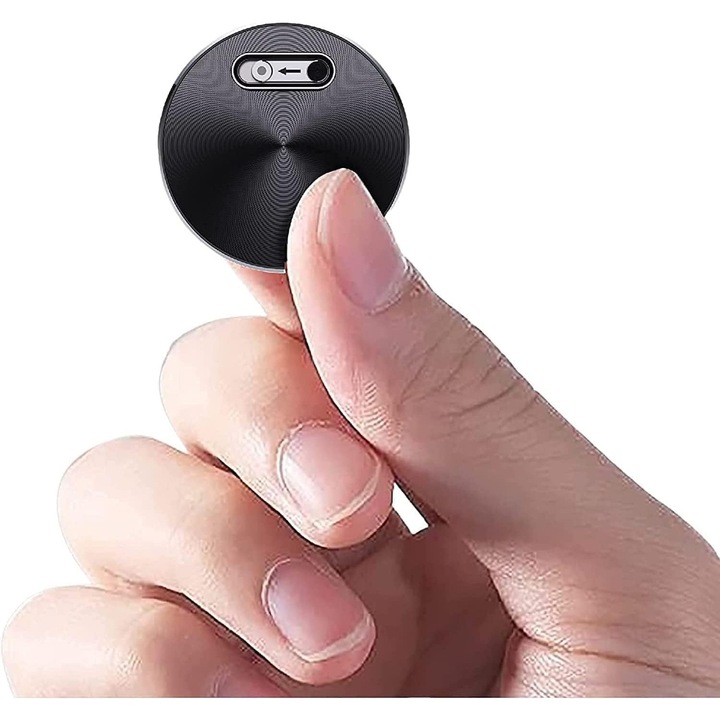 Mini Reportofon Digital Q37, Activare Vocala, MP3 Player, Memorie 8GB, USB, Magnet, Negru