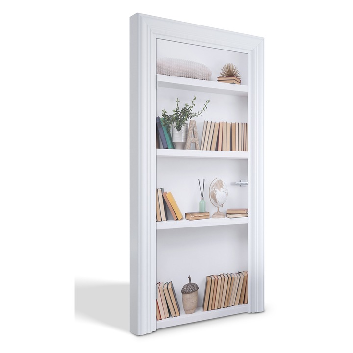 Stickere decorative, Wallfluent, Semineu din fonta, Maro, 85x205 cm, 010120130090000278004