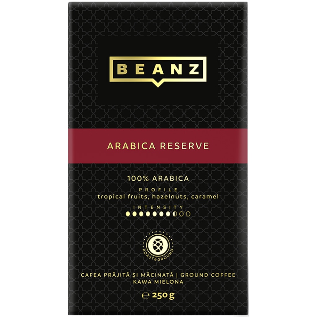 Cafea macinata, BeanZ Café Arabica Reserve, 250 g
