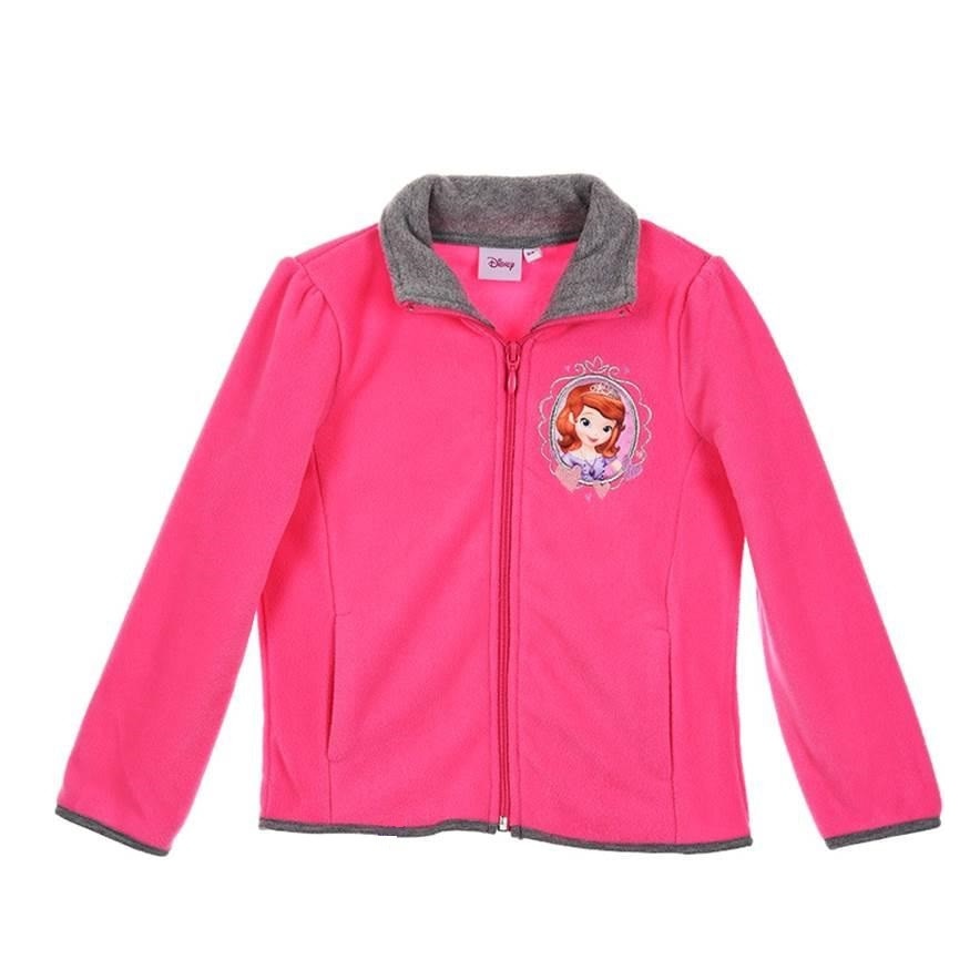 Hanorac polar Printesa Sofia, Fucsia