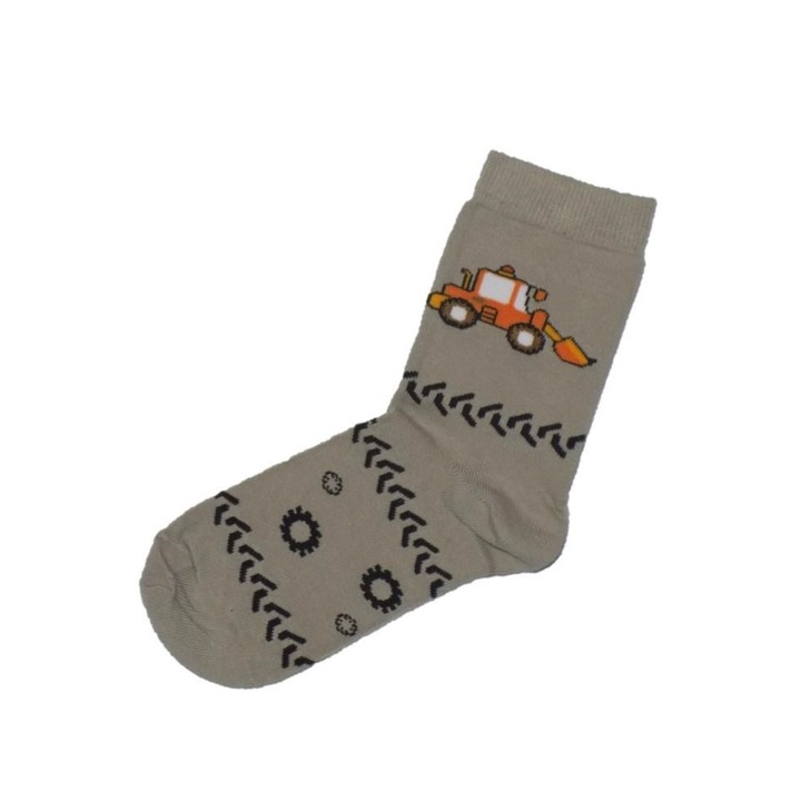 Sosete Buldoexcavator, Gri, 92-98 CM