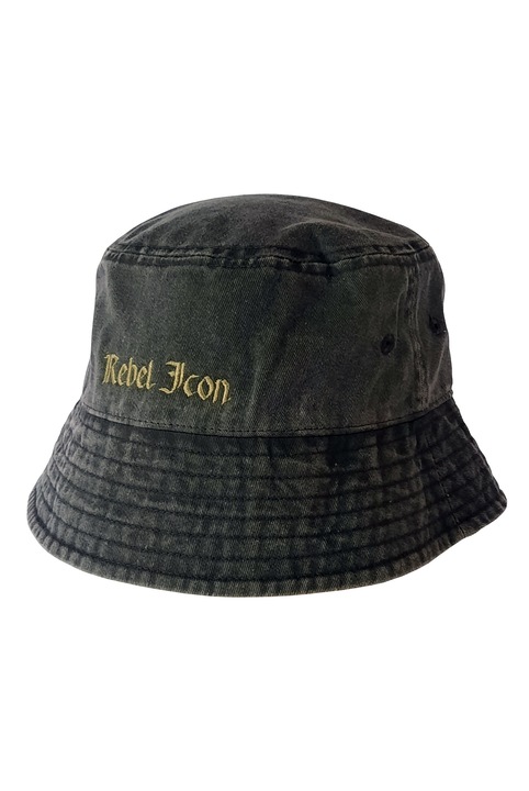 Шапка-кофа, Rebel Icon, винтидж стил, унисекс, бродирана, памук, Olive Night/Martini Olive