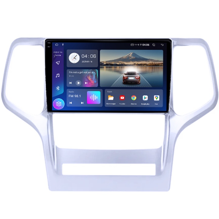 Navigație dedicată Jeep Grand Cherokee, 4GB RAM, 64GB ROM, octacore, display 9" QLED, Android 14, Bluetooth