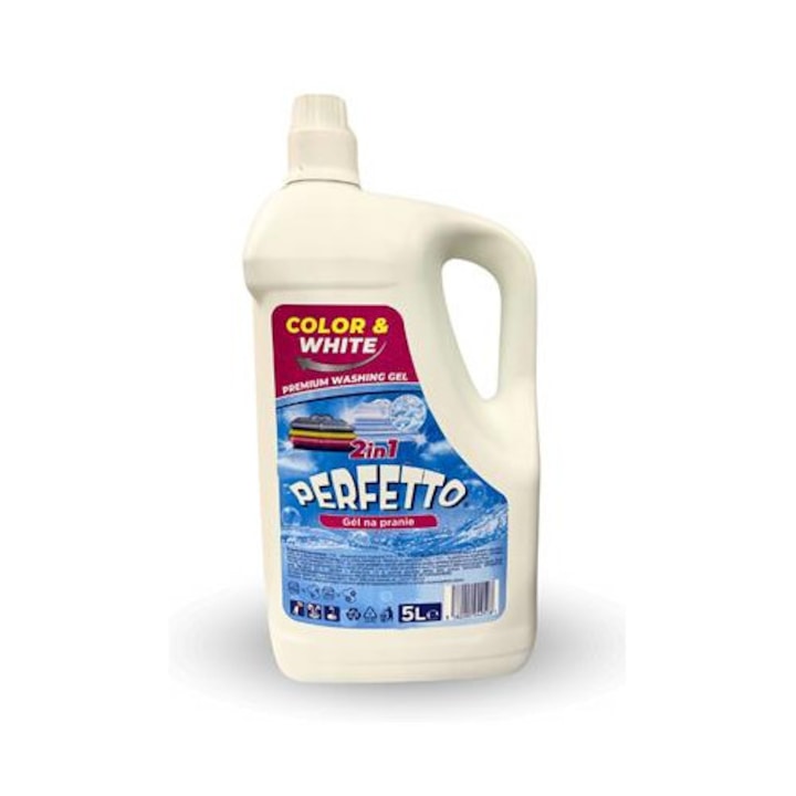 PERFETTO mosógél Color & White 5 liter univerzális 100 mosás