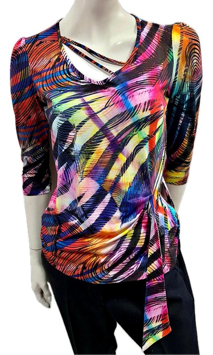 Дамска блуза, Памук, Тропически принт