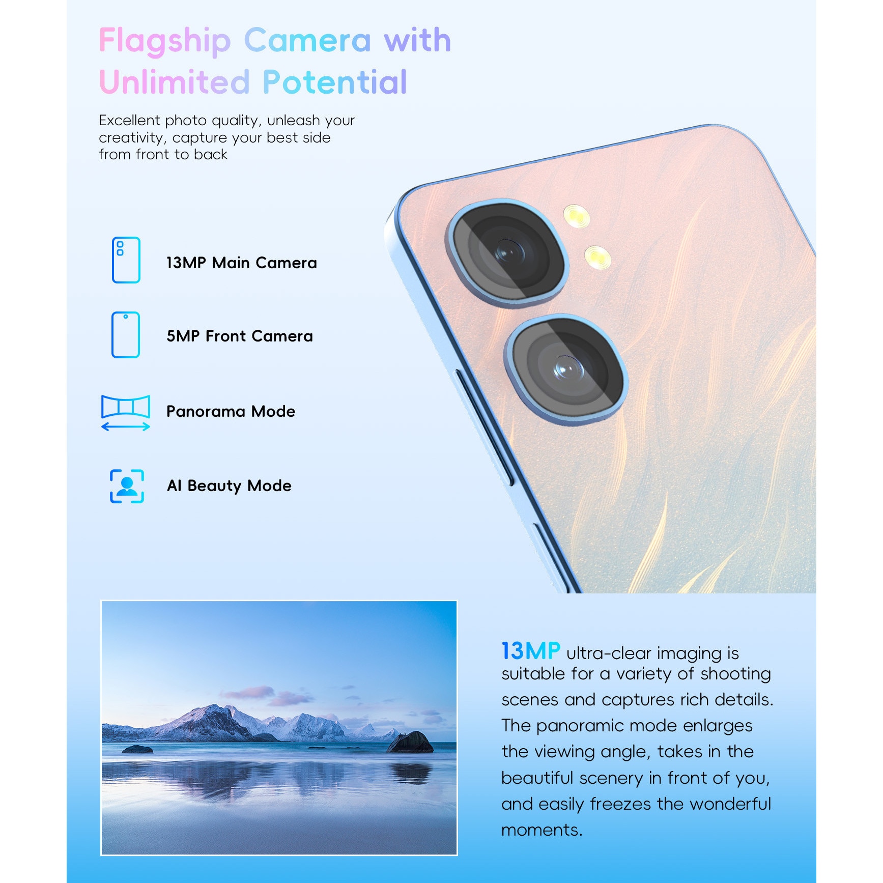 Telefon mobil OUKITEL C58, Dual SIM, Android 14, 16GB+128GB