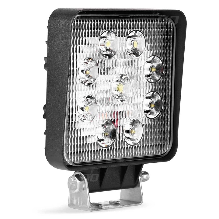 Proiector LED pentru Off-Road, ATV, SSV, culoare 6500K, LED FLOOD, tensiune 9 - 36V, dimensiune, 110 x 110 mm