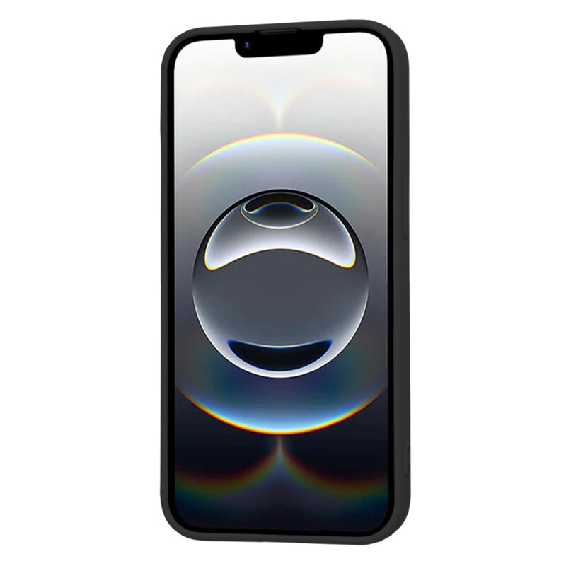 BestCase® Husa pentru Apple iPhone 16e, Slim SIlicon 0.8MM, Protectie Camera, Rezistenta la uzura, Negru mat