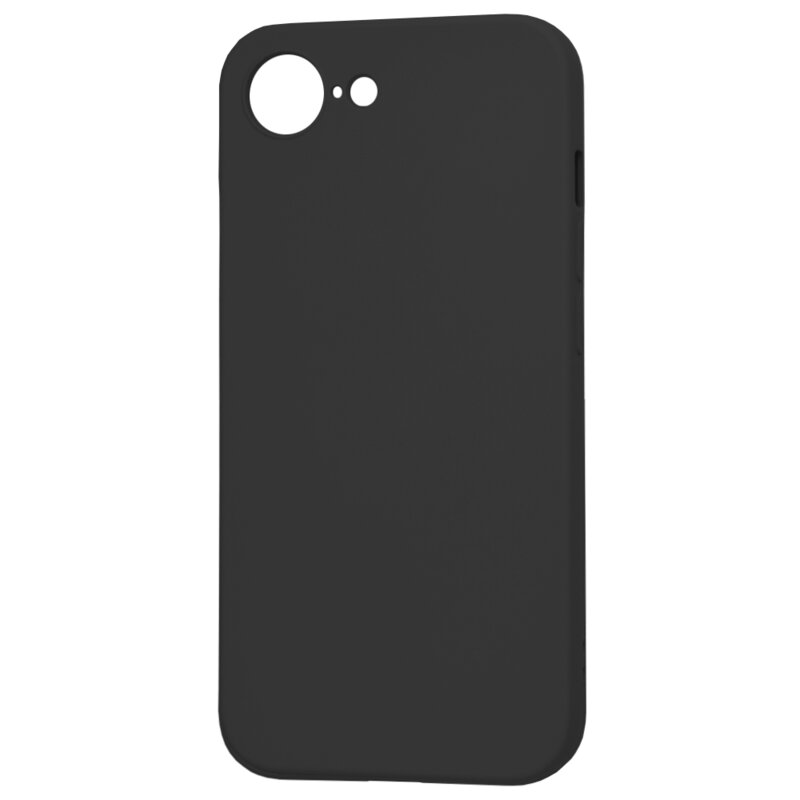 BestCase® Husa pentru Apple iPhone 16e, Slim SIlicon 0.8MM, Protectie Camera, Rezistenta la uzura, Negru mat