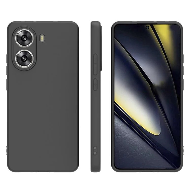 BestCase® Husa pentru Poco X7 Pro, Slim SIlicon 0.8MM, Protectie Camera, Rezistenta la uzura, Negru mat