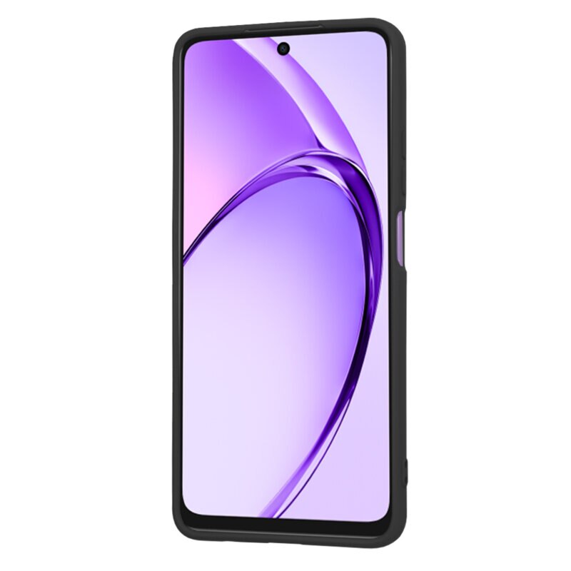 BestCase® Husa pentru OPPO A60 5G / A40 / A40M, Slim SIlicon 0.8MM, Protectie Camera, Rezistenta la uzura, Negru mat