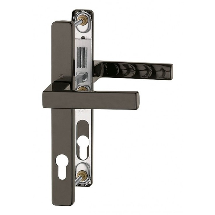 Maner usa termopan, Hoppe Toulon, exterior, 92 x 30 mm, aluminiu, culoare maro F8707